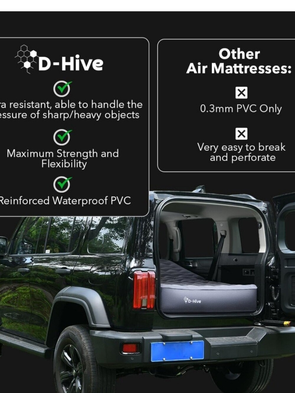 SUV Air Mattress - D-Hive (Grey) NWT - Picture 5 of 7